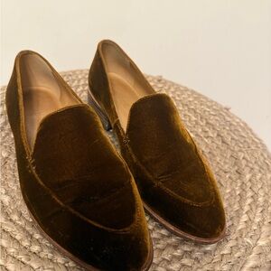 Madewell Women's Brown Velvet Loafers